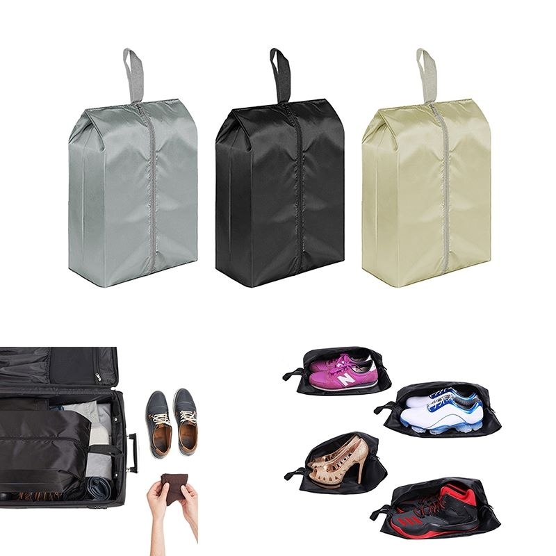 Portable Waterproof Travel Shoe Bag w/ Zipper