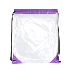 Clear PVC Drawstring Backpack 13.4