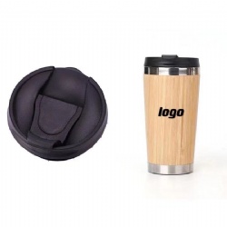 Portable Bamboo Thermos Cup