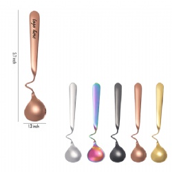 Stainless Steel Curved Hanging Cup Spoon
