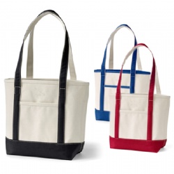 LARGE HEAVY CANVAS BOAT TOTE BAG