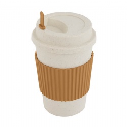 Natural Wheat Straw Insulated Coffee Cup