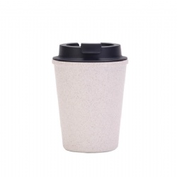 Double Wall Wheat Straw Coffee Cup with Lid