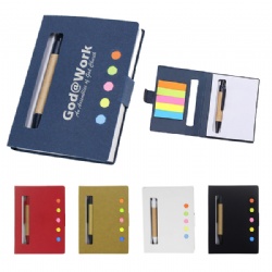 Mini Notepad with Stickers and Pen