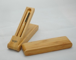Bamboo Pen With Holder