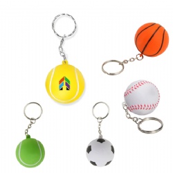 Sports Ball Stress Reliever Keychain