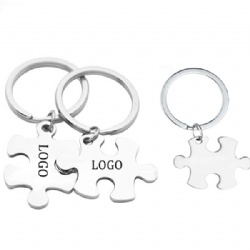 Stainless Steel Puzzle Keychains